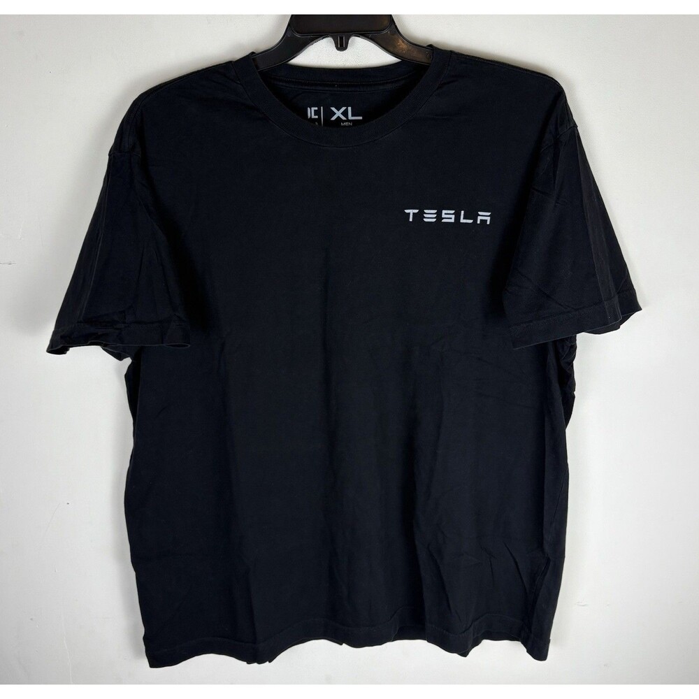 Men’s Tesla Graphic T-Shirt / Black / Size XL / Short Sleeve